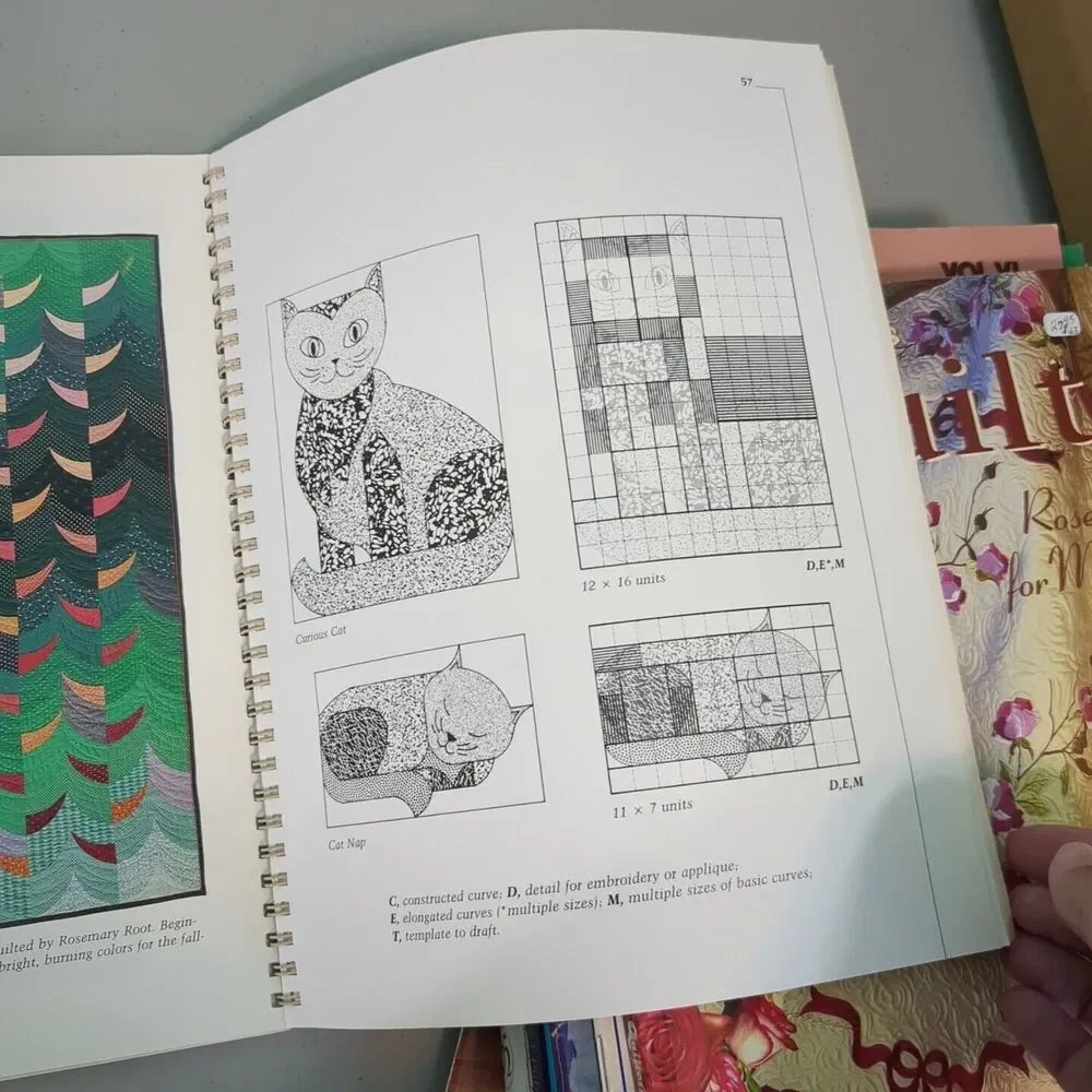 Cutting up with Curves Paperback Joyce M. Schlotzhauer spiral bound quilt patter